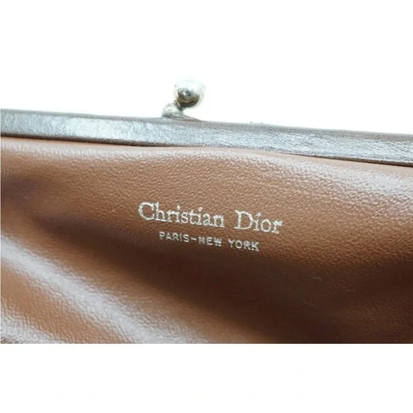 Dior Beige and Brown Monogram Coin Purse - Picture 10 of 11